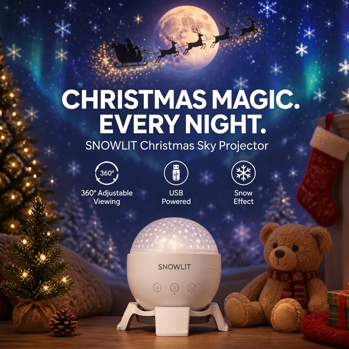Snowlit™ Christmas Light Projector